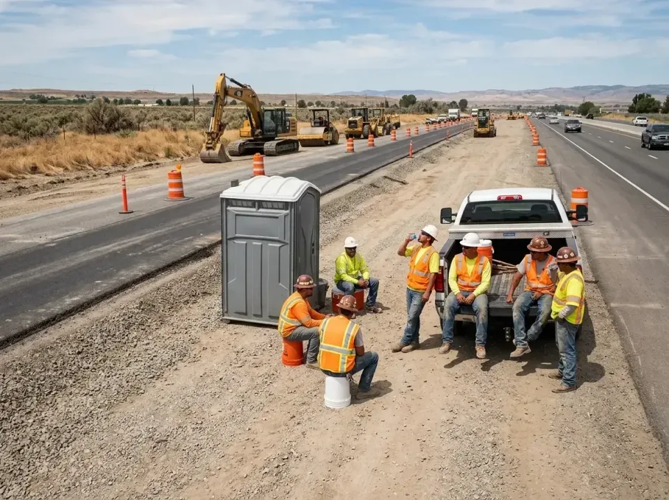highway-road-construction-crew-007 — frequently asked questions, Porta Potty and Restroom Rentals in Pocatello, ID
